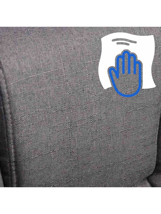 Silla de oficina BIG tejido Xanthos, gris oscuro