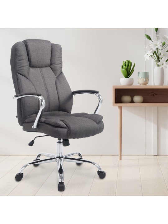 Silla de oficina BIG tejido Xanthos, gris oscuro