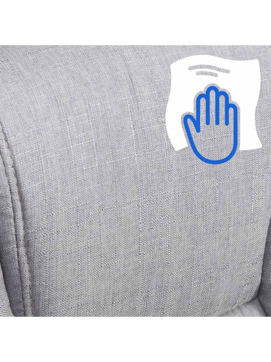 Silla de oficina BIG tejido Xanthos, gris