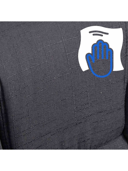 Silla de oficina BIG tejido Xanthos, negro