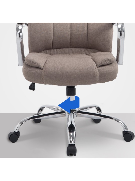 Silla de oficina BIG tejido Xanthos, taupe