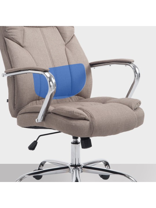 Silla de oficina BIG tejido Xanthos, taupe