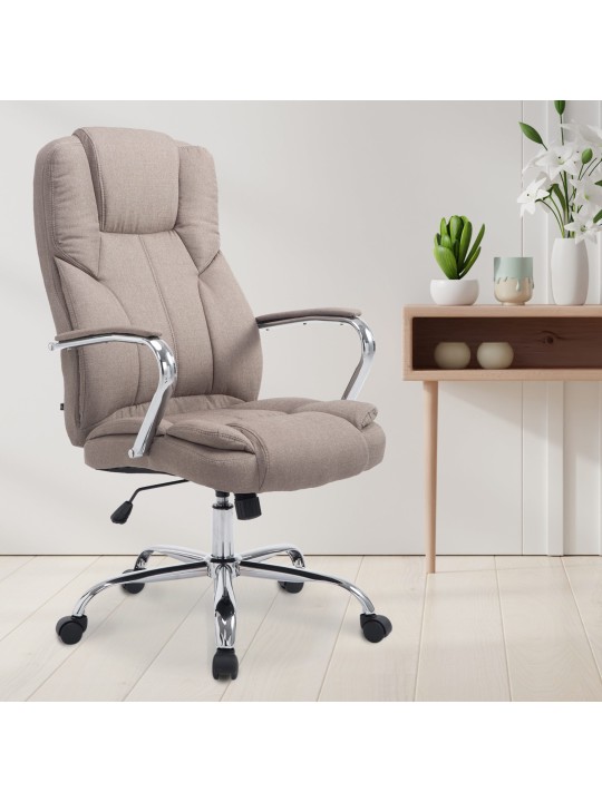 Silla de oficina BIG tejido Xanthos, taupe