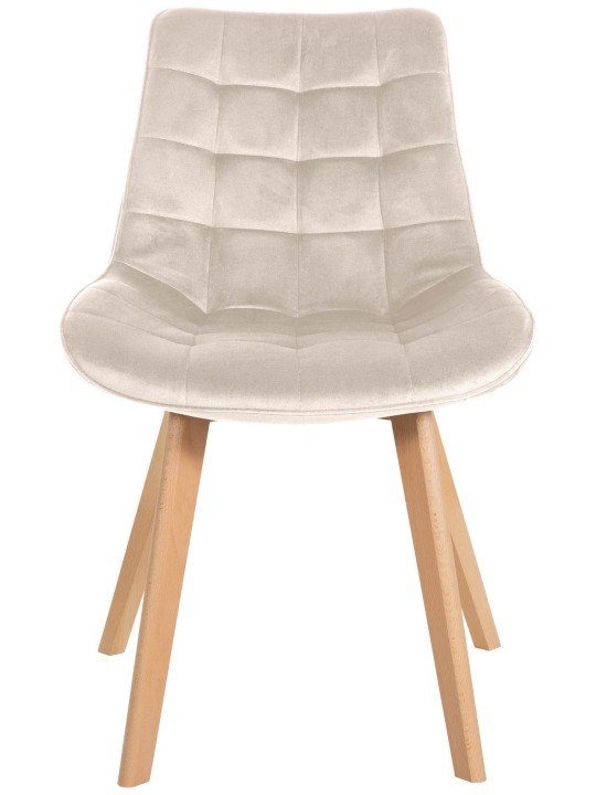 Silla Brook terciopelo, crema Silla Brook terciopelo, crema