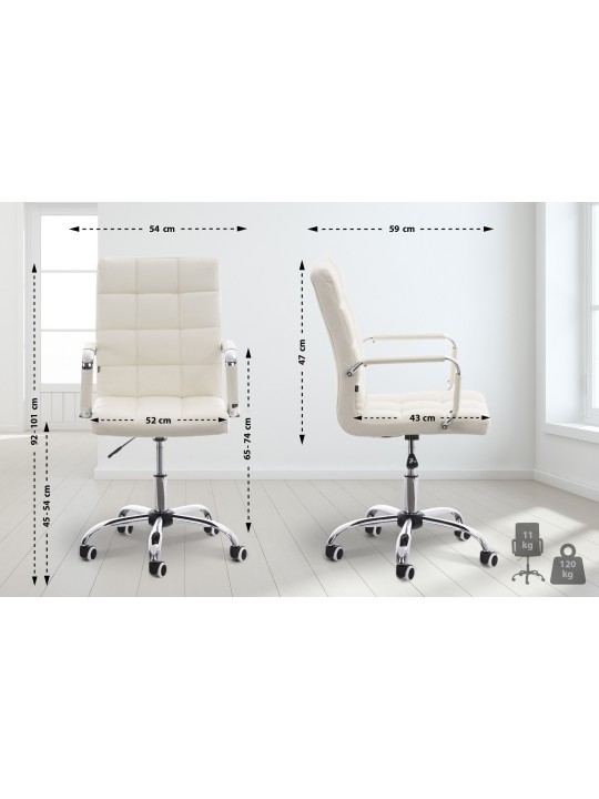 Silla de oficina Deli V2, blanco Silla de oficina Deli V2, blanco