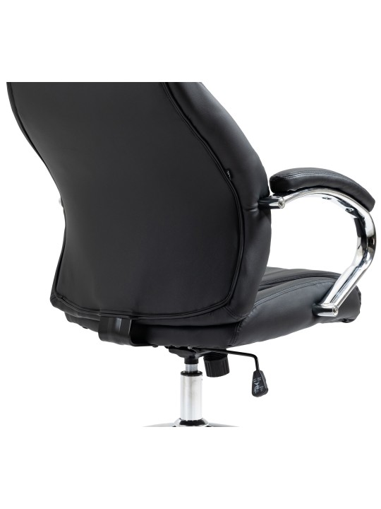 Silla de oficina Wigan de cuero auténtico, negro Silla de oficina Wigan de cuero auténtico, negro