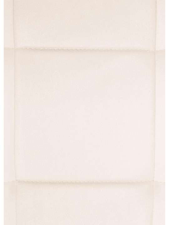 Silla de comedor de terciopelo Vermont, crema