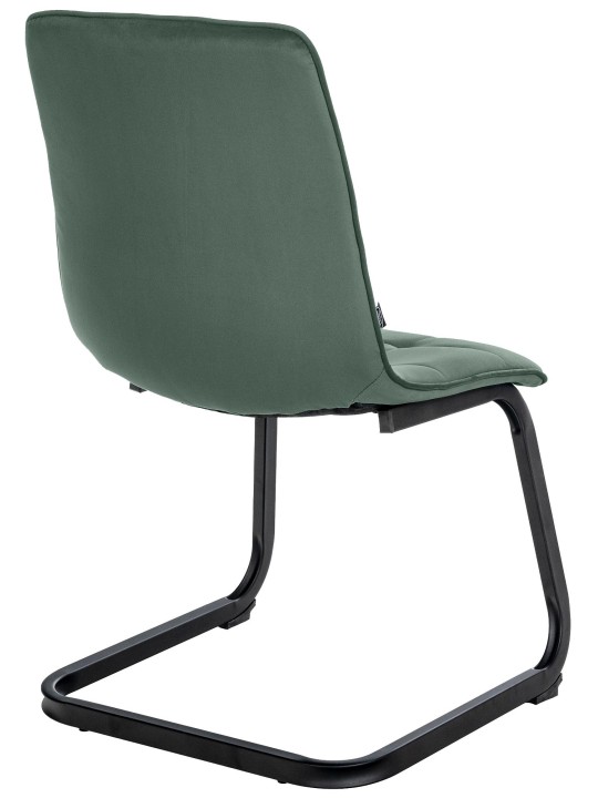 Silla de comedor de terciopelo Vermont, verde oscuro
