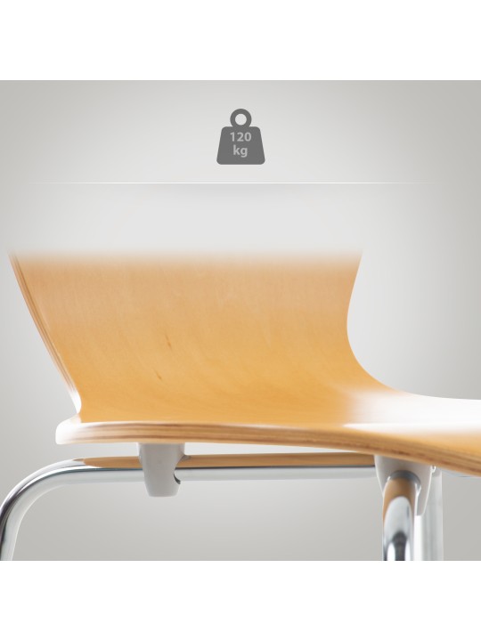 Silla de visita Calisto, natural