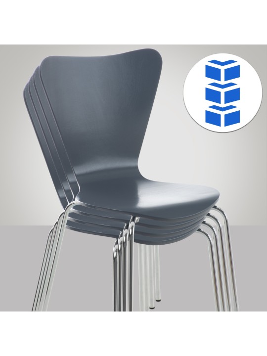 Silla de visita Calisto, gris Silla de visita Calisto, gris