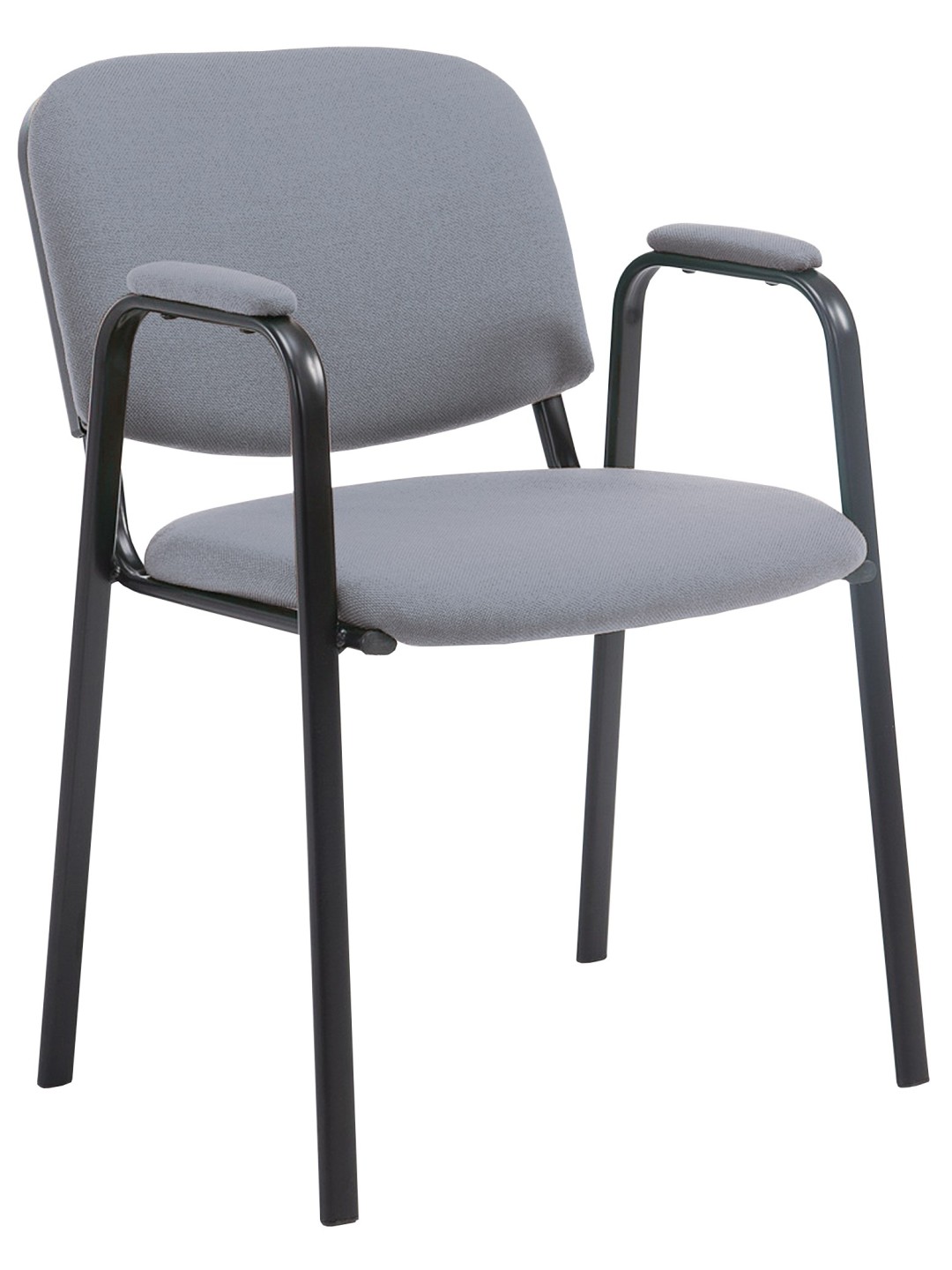 Silla de visita Ken PRO tela, gris