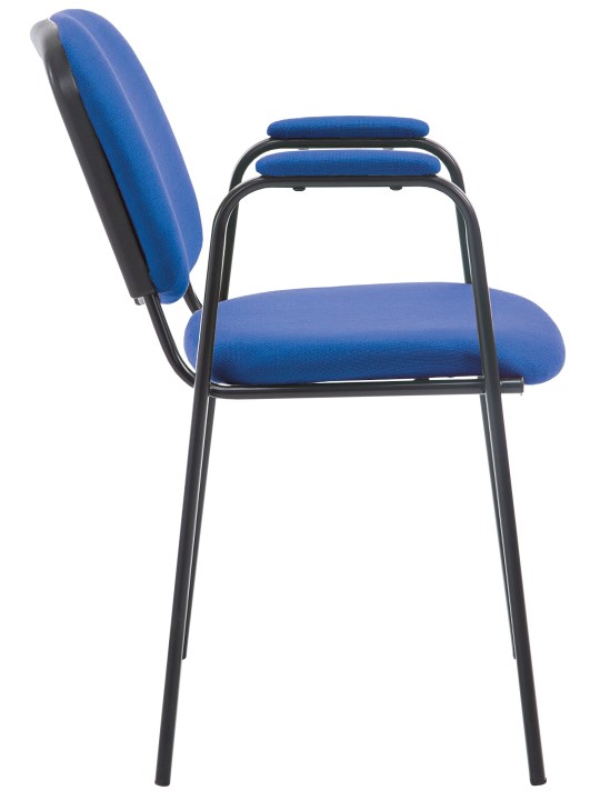 Silla de visita Ken PRO tejido, azul