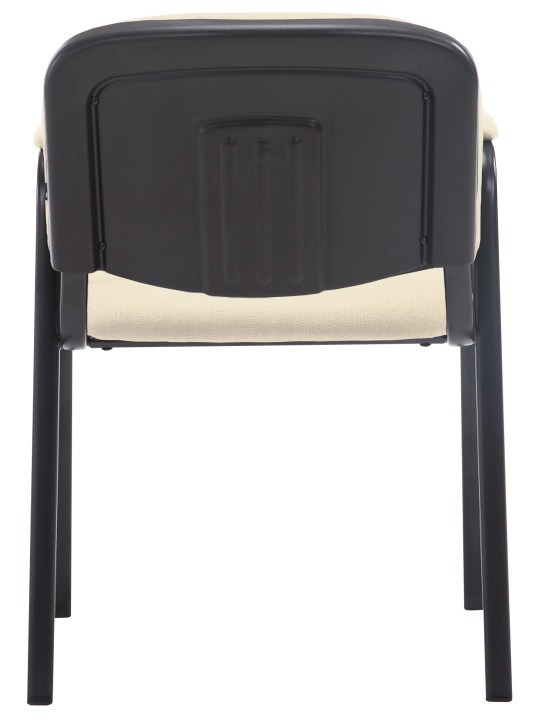 Silla de visita Ken PRO tejido, crema