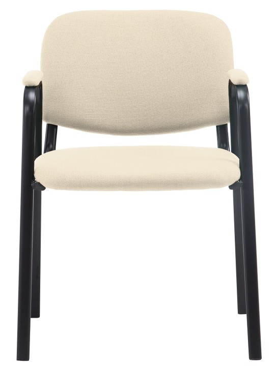 Silla de visita Ken PRO tejido, crema
