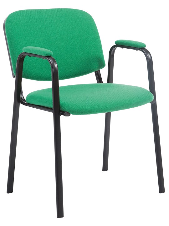Silla de visita Ken PRO tejido, verde