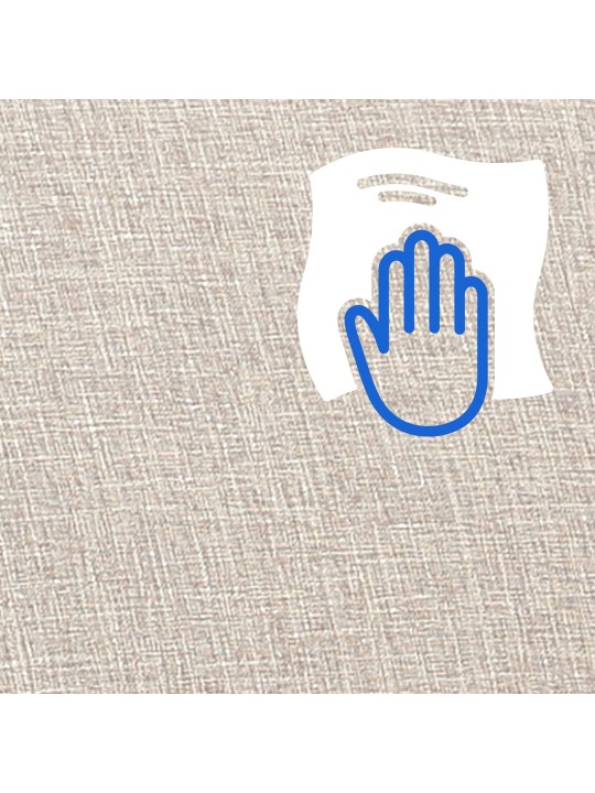 Mecedora Morelia tela nogal, crema Mecedora Morelia tela nogal, crema