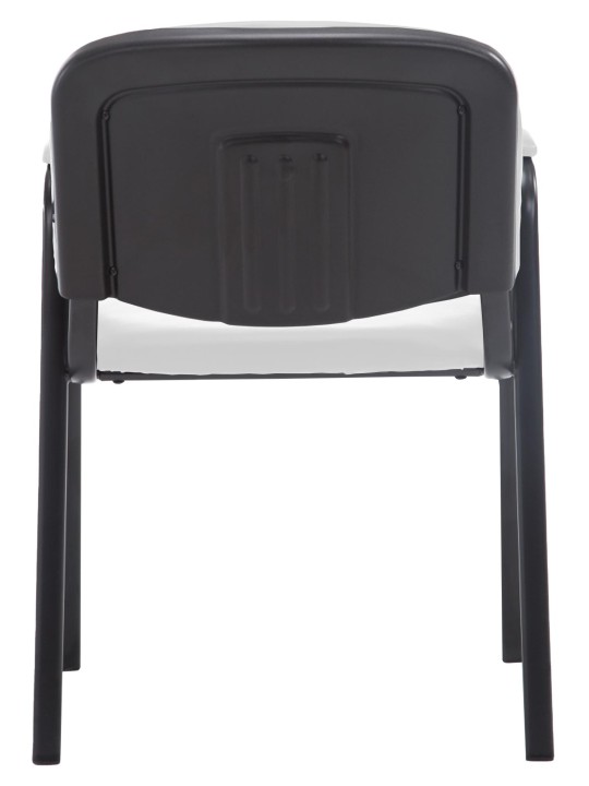 Silla de visita Ken PRO cuero artificial, blanco