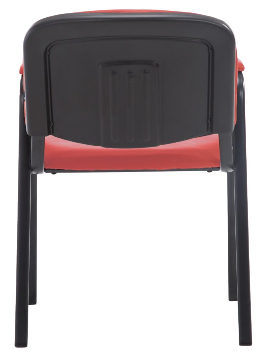 Silla de visita Ken PRO cuero artificial, rojo