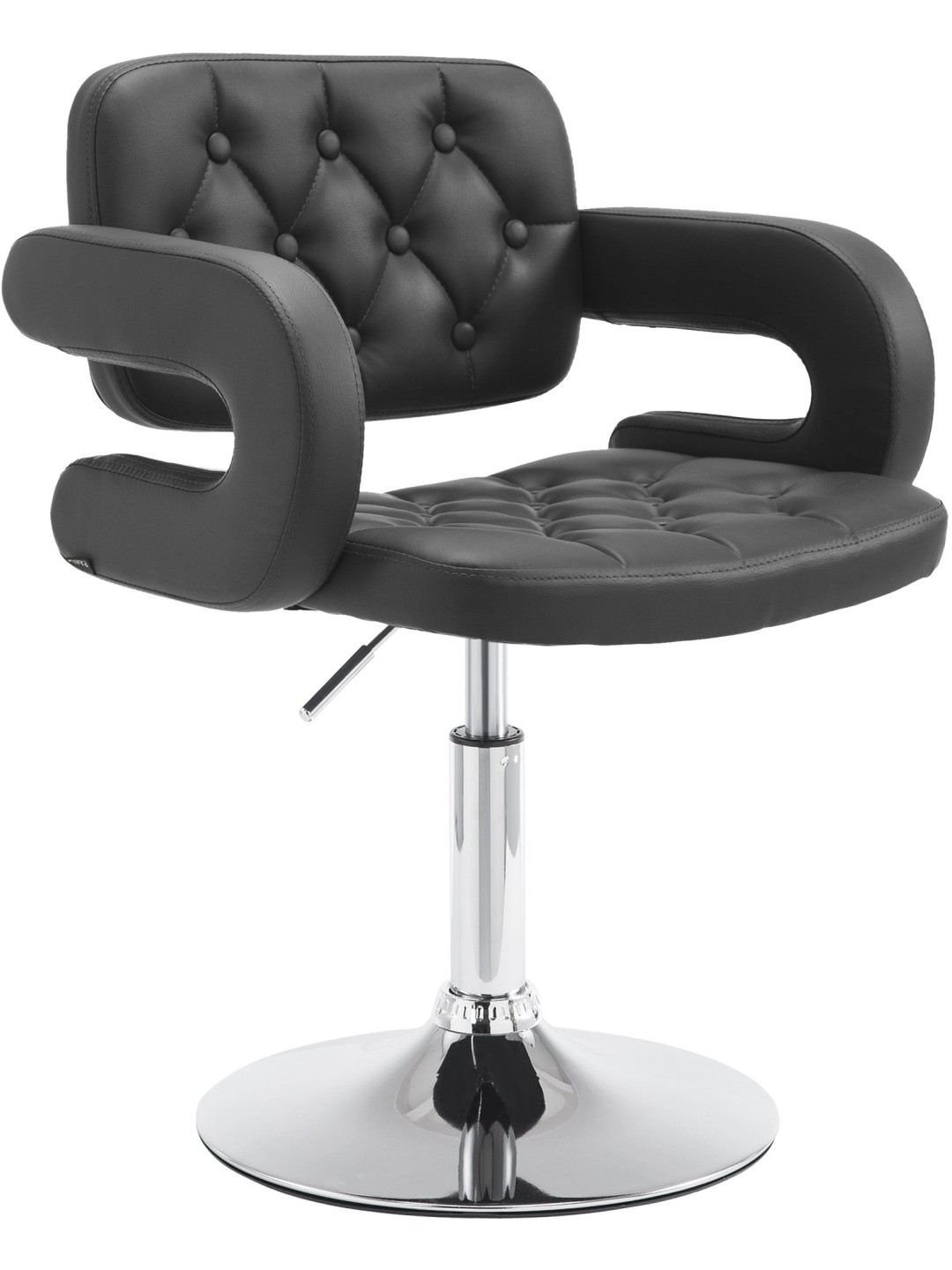 Tumbona Dublin piel sintética, negro