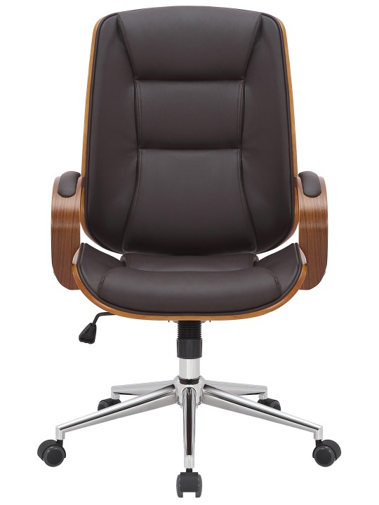 Silla de oficina Yankton, nogal/marrón