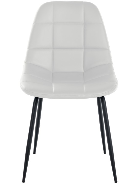 Conjunto de 2 sillas Tom piel sintética, blanco Conjunto de 2 sillas Tom piel sintética, blanco