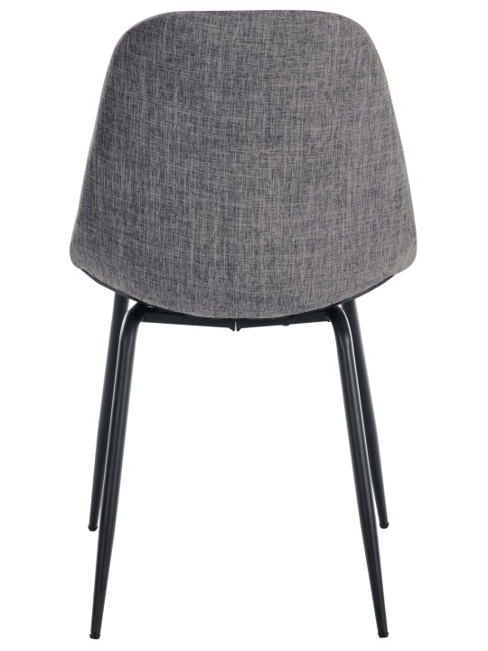Set de 2 sillas Tom tela, gris claro