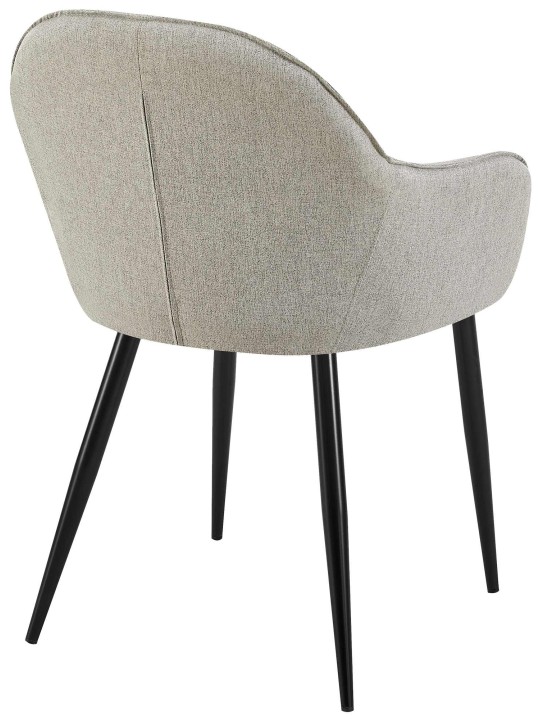 Silla de comedor tela Boise, gris