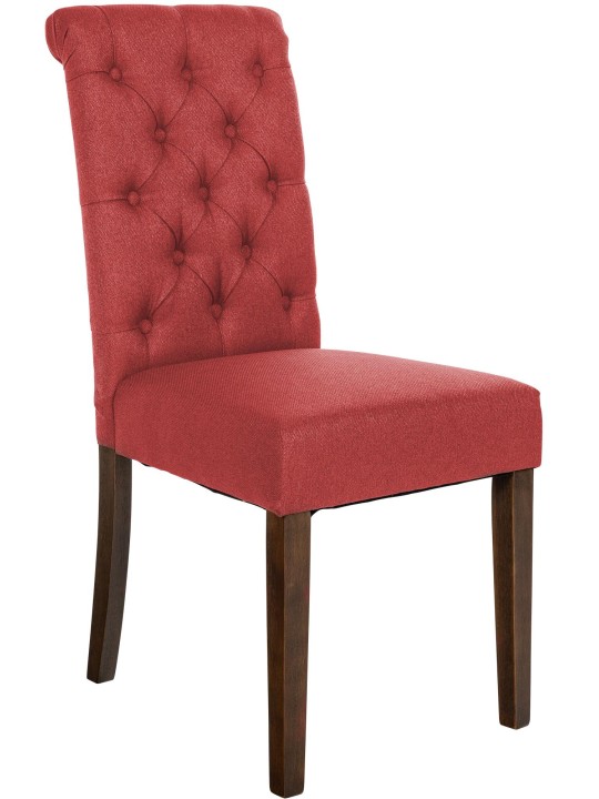 Silla de comedor tela Lisburn, rojo