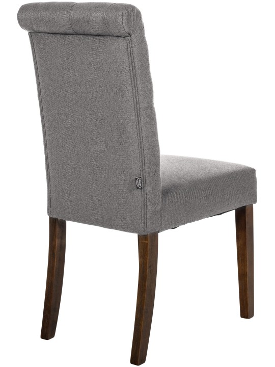 Silla de comedor tela Lisburn, gris
