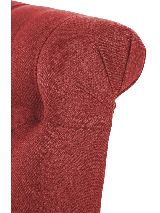 Silla de comedor tela Lisburn, rojo