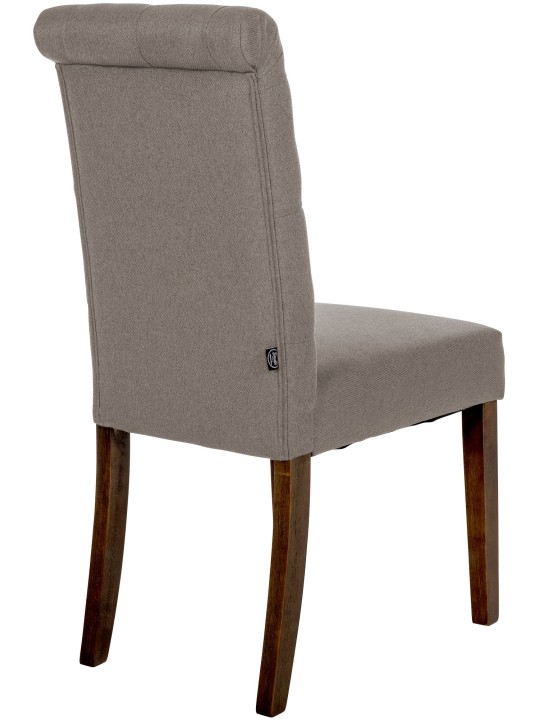 Silla de comedor tela Lisburn, taupe