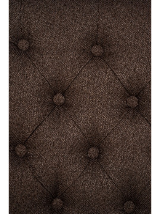 Juego de 2 sillas de comedor de tela Lisburn, marrón Juego de 2 sillas de comedor de tela Lisburn, marrón