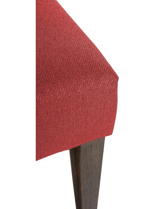 Juego de 2 sillas de comedor de tela Lisburn, rojo Juego de 2 sillas de comedor de tela Lisburn, rojo