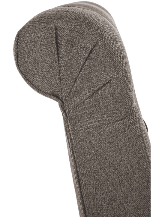 Juego de 2 sillas de comedor de tela Lisburn, taupe