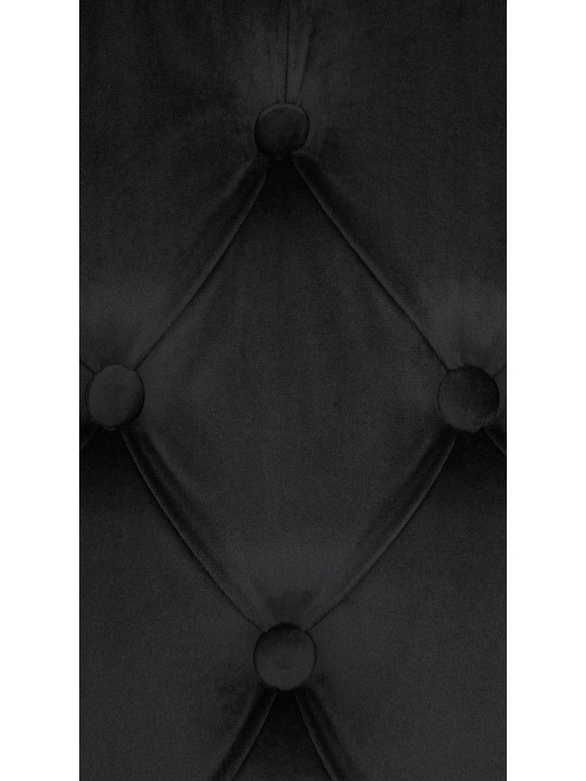 Juego de 2 sillas de comedor Lisburn terciopelo, negro Juego de 2 sillas de comedor Lisburn terciopelo, negro