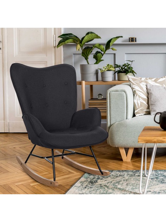 Silla Sanka tela, negro Silla Sanka tela, negro