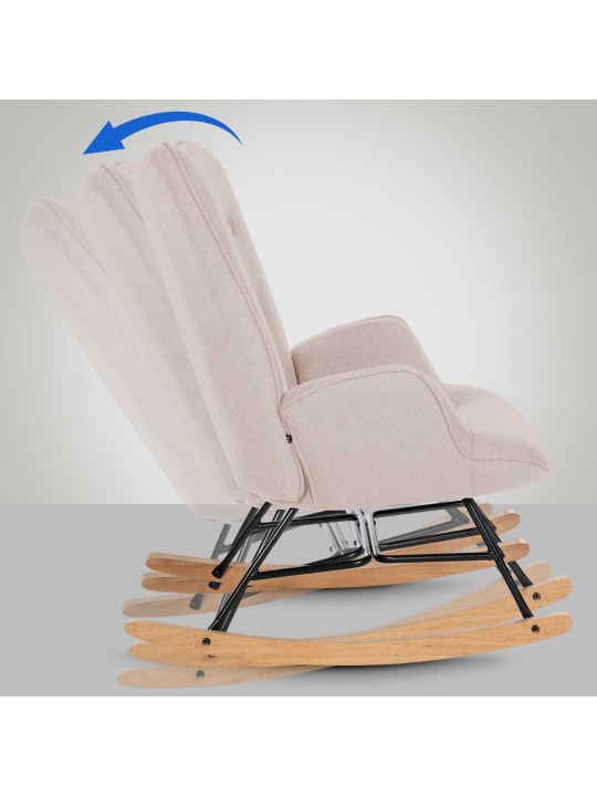 Silla Sanka tela, crema Silla Sanka tela, crema