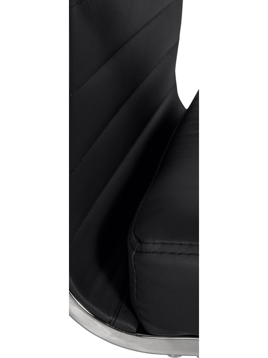 Silla de oficina Amadora piel sintética, negro