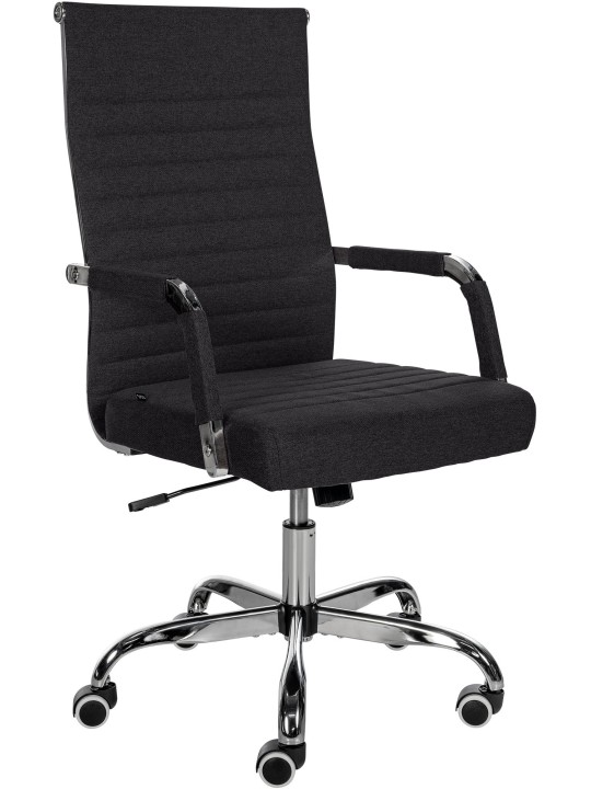 Silla de oficina Amadora tela, negro