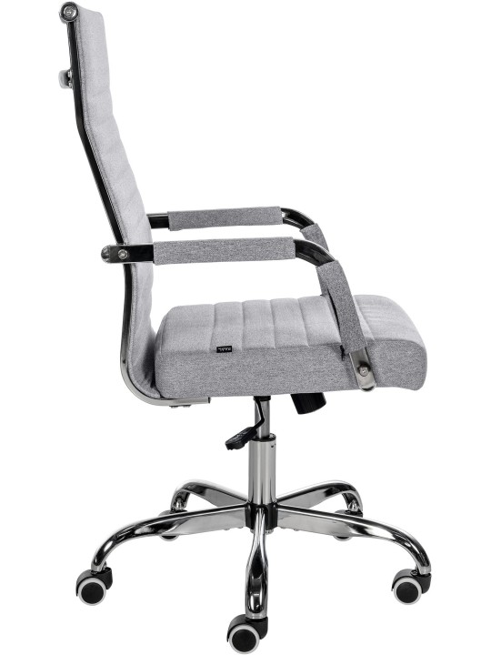 Silla de oficina Amadora tela, gris