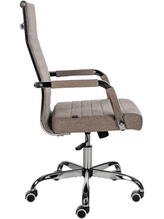 Silla de oficina Amadora tela, taupe