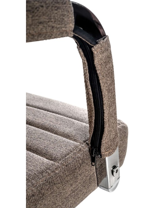 Silla de oficina Amadora tela, taupe