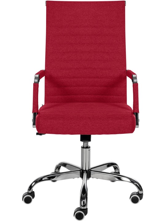 Silla de oficina Amadora tela, rojo