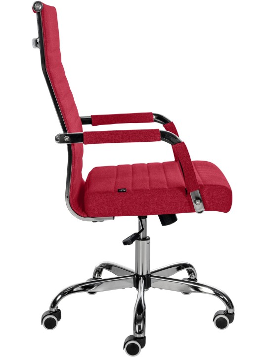 Silla de oficina Amadora tela, rojo