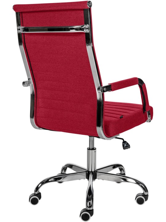 Silla de oficina Amadora tela, rojo