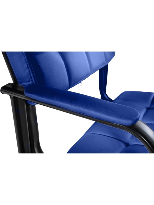 Silla de visita Canada B piel sintética, azul