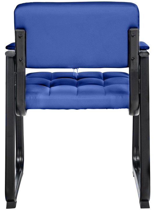 Silla de visita Canada B piel sintética, azul