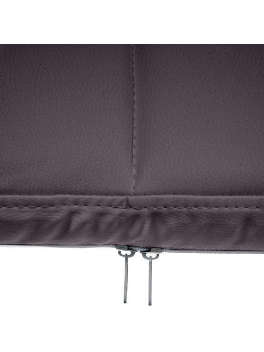 Silla de visita Canada B piel sintética, marrón