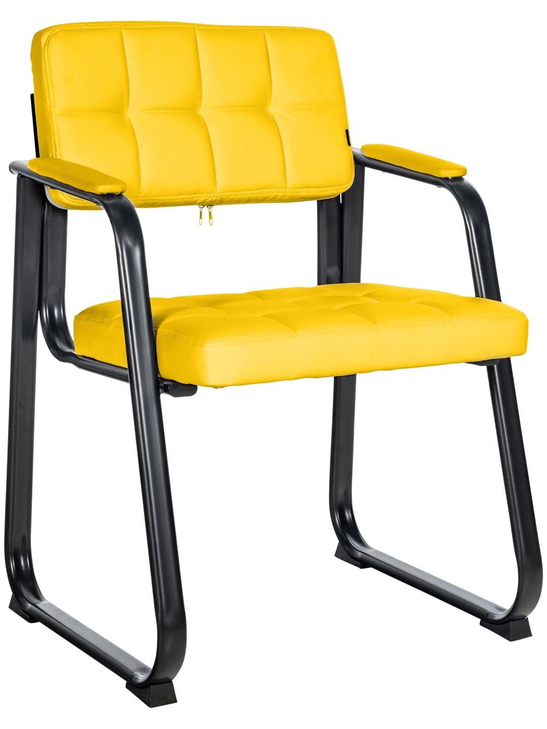 Silla de visita Canada B piel sintética, amarillo