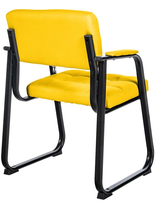 Silla de visita Canada B piel sintética, amarillo